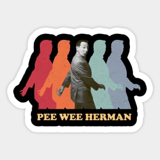 Retro Vintage Peewee Herman Sticker